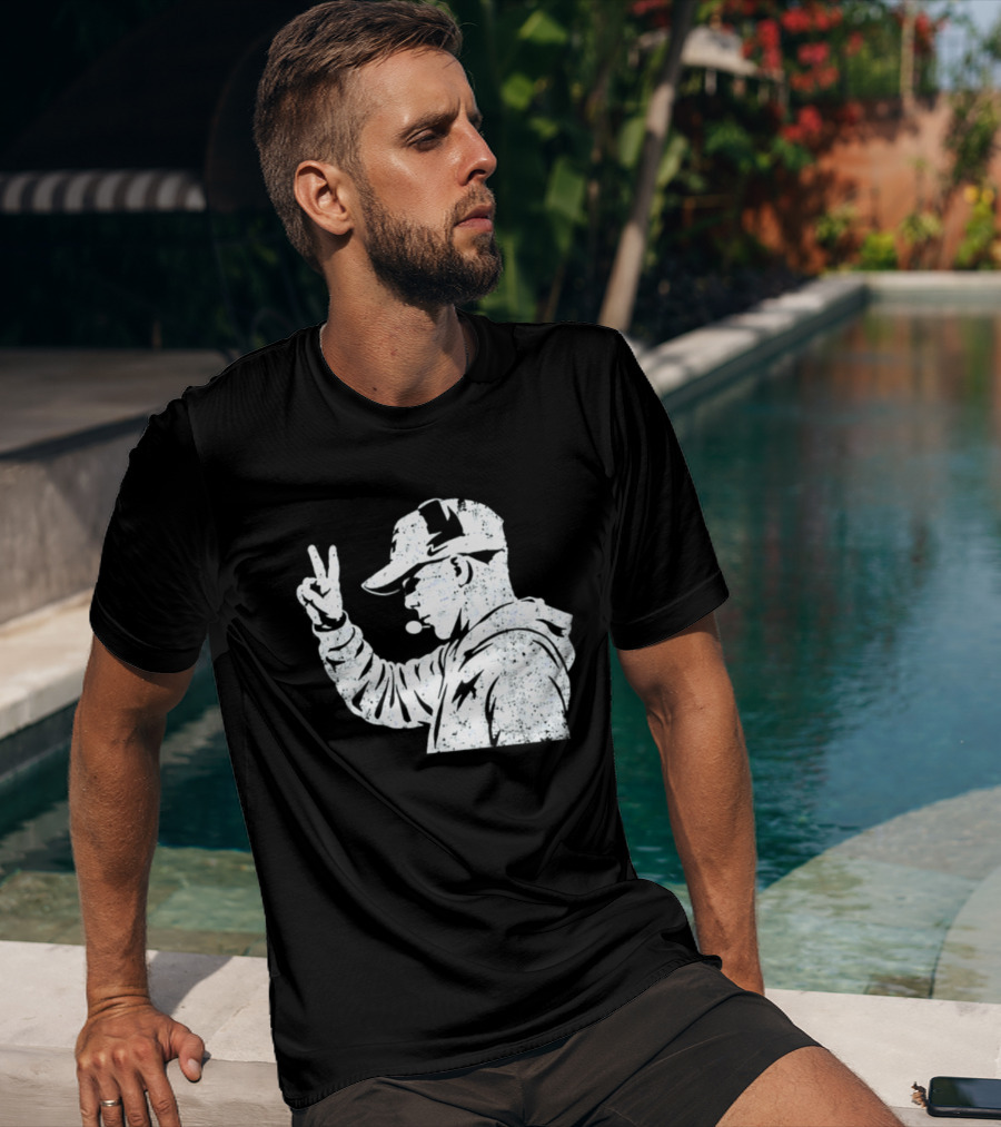 Matt Rhule Peace Gesture Nebraska Cornhuskers Coach T-Shirt
