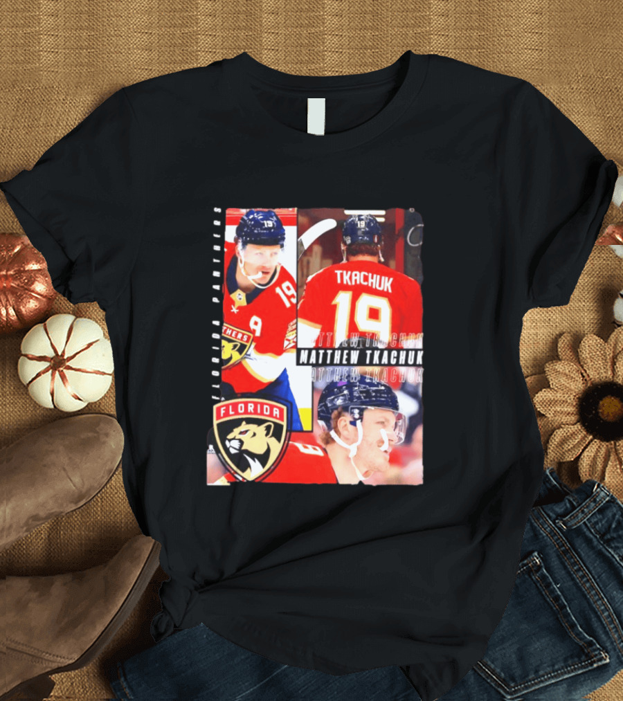 Florida Panthers Matthew Tkachuk Number 19 Hockey Spotlight T-Shirt