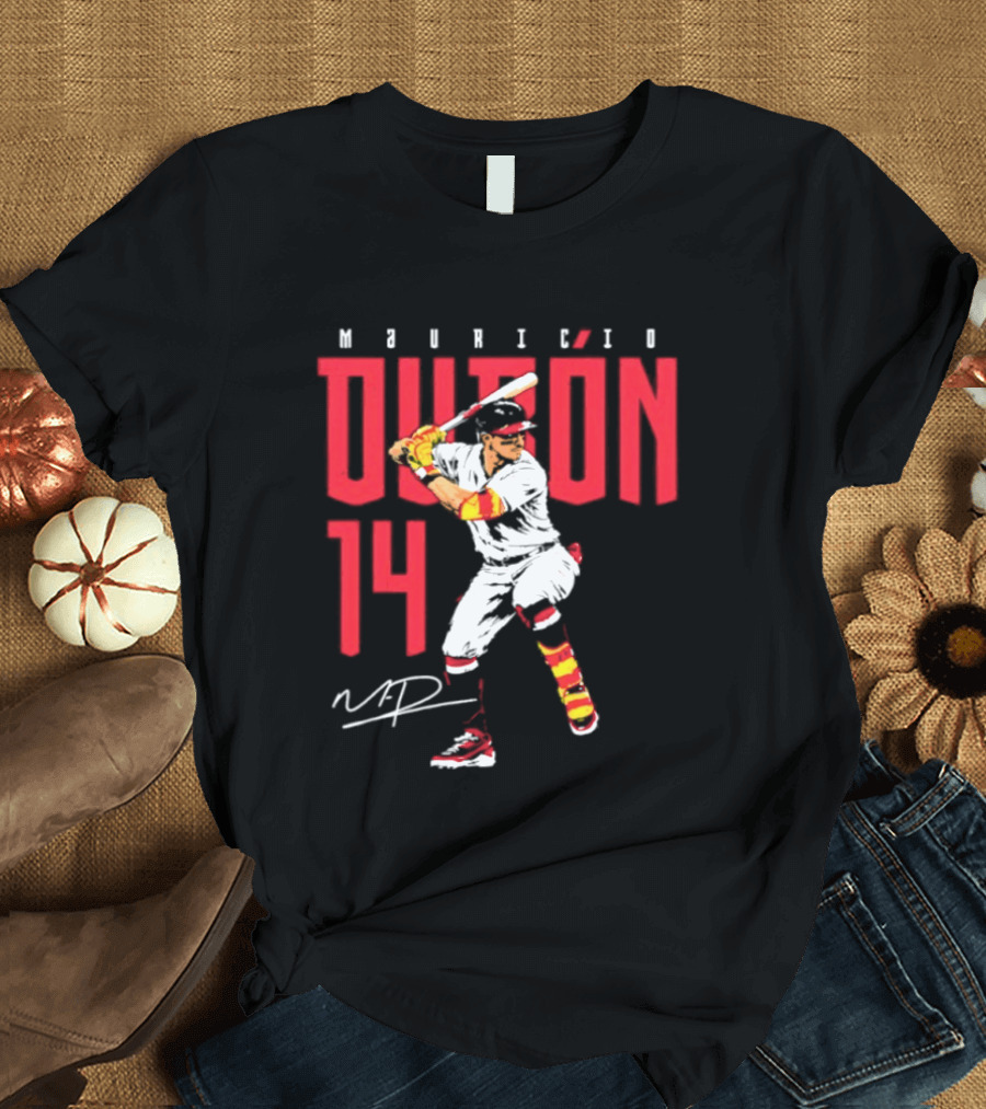 Mauricio Dubón 14 Baseball Swing MD Signature T-Shirt