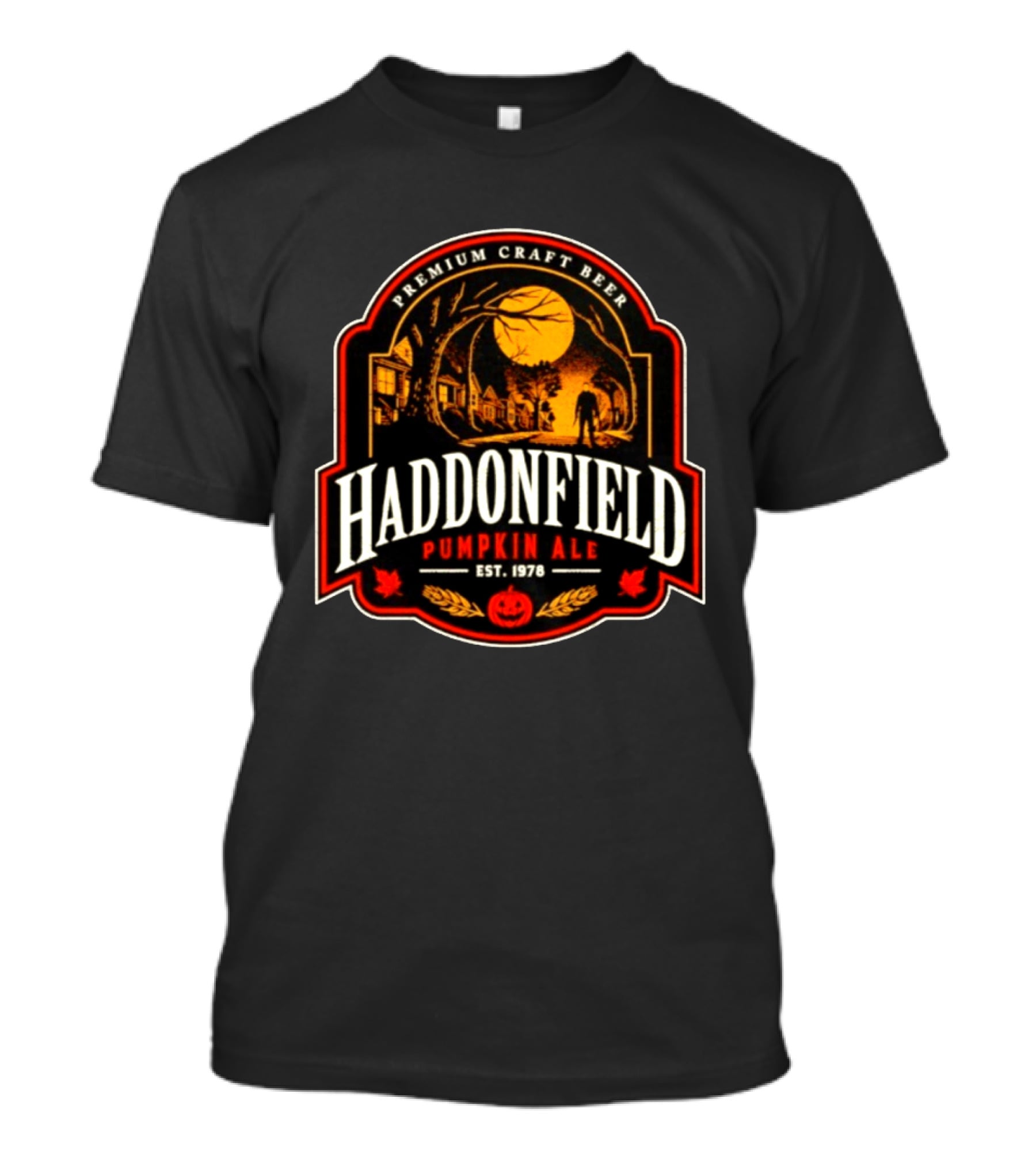 Premium Craft Beer Michael Myers Halloween Haddonfield Pumpkin Ale Est 1978 T-Shirt