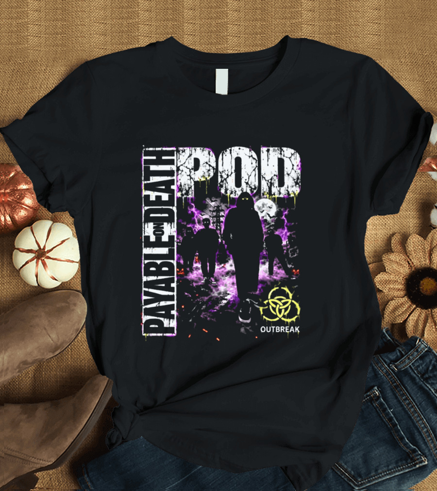 POD Payable On Death Outbreak 2026 Halloween Show Exclusive Anaheim CA Oct 31 T-Shirt