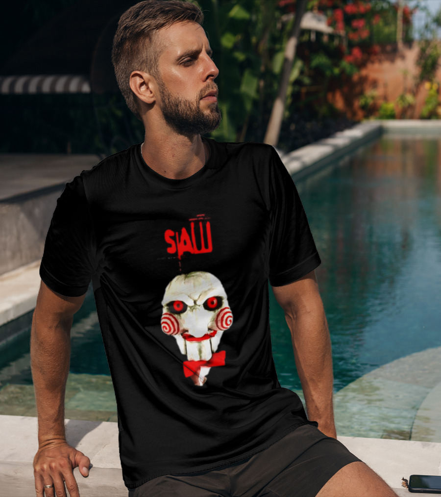 Saw Billy The Puppet Jigsaw Horror Movie Halloween T-Shirt