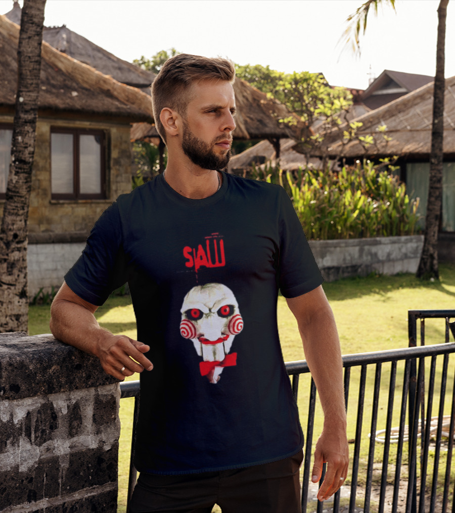 Saw Billy The Puppet Jigsaw Horror Movie Halloween T-Shirt