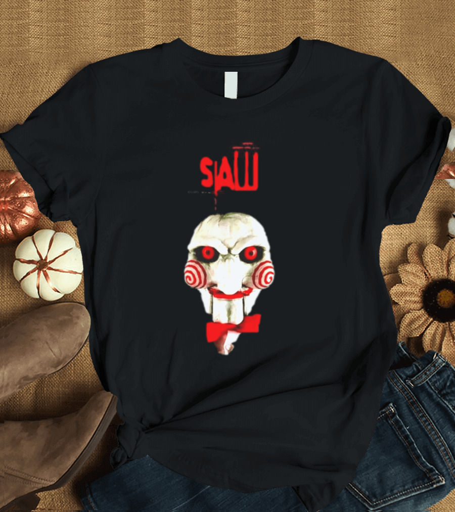 Saw Billy The Puppet Jigsaw Horror Movie Halloween T-Shirt