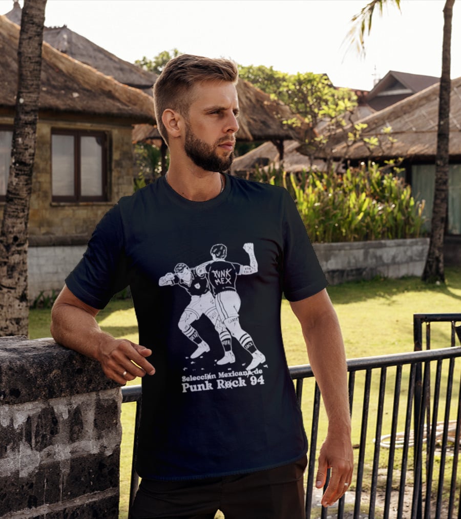 Seleccion Mexicana Punk Rock 94 Mexico Soccer Fighters T-Shirt