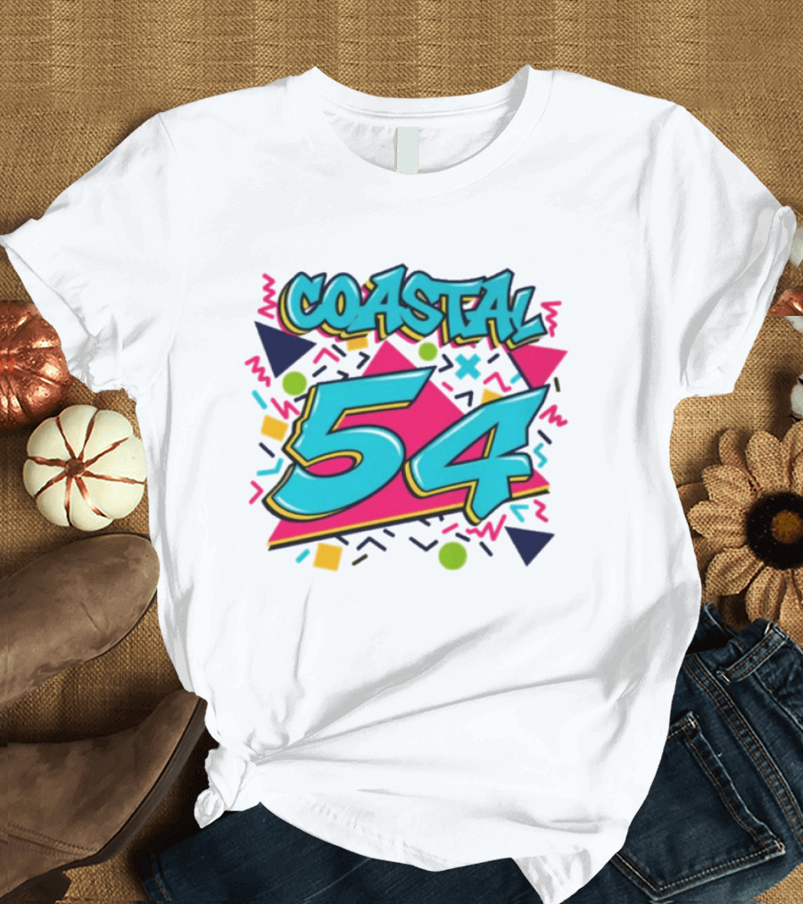 Coastal Carolina Chanticleers 54 Back To The 90s Neon T-Shirt