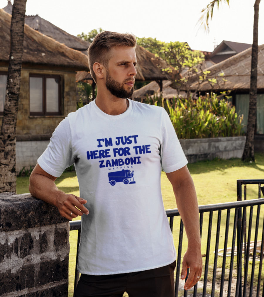 I'm Just Here For The Zamboni Machine Kentucky Wildcats Hockey T-Shirt