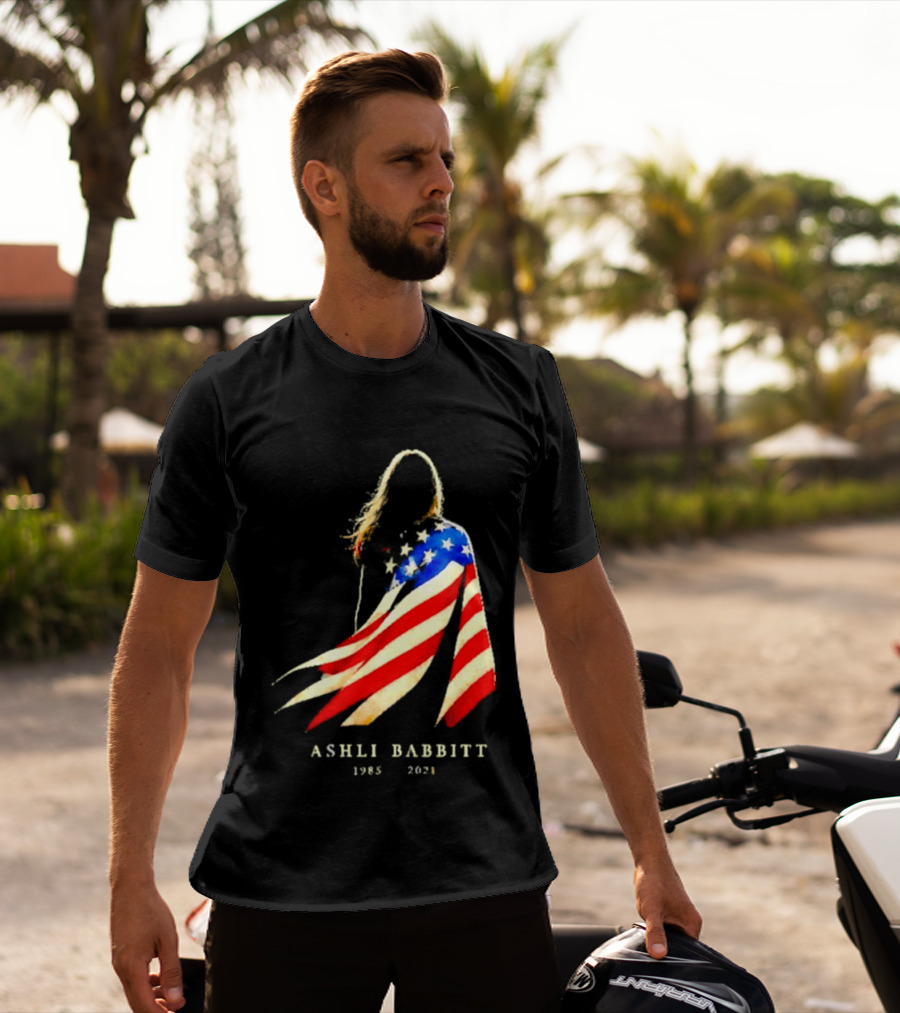 America Ashli Babbitt Memorial 1985 2021 Flag T-Shirt
