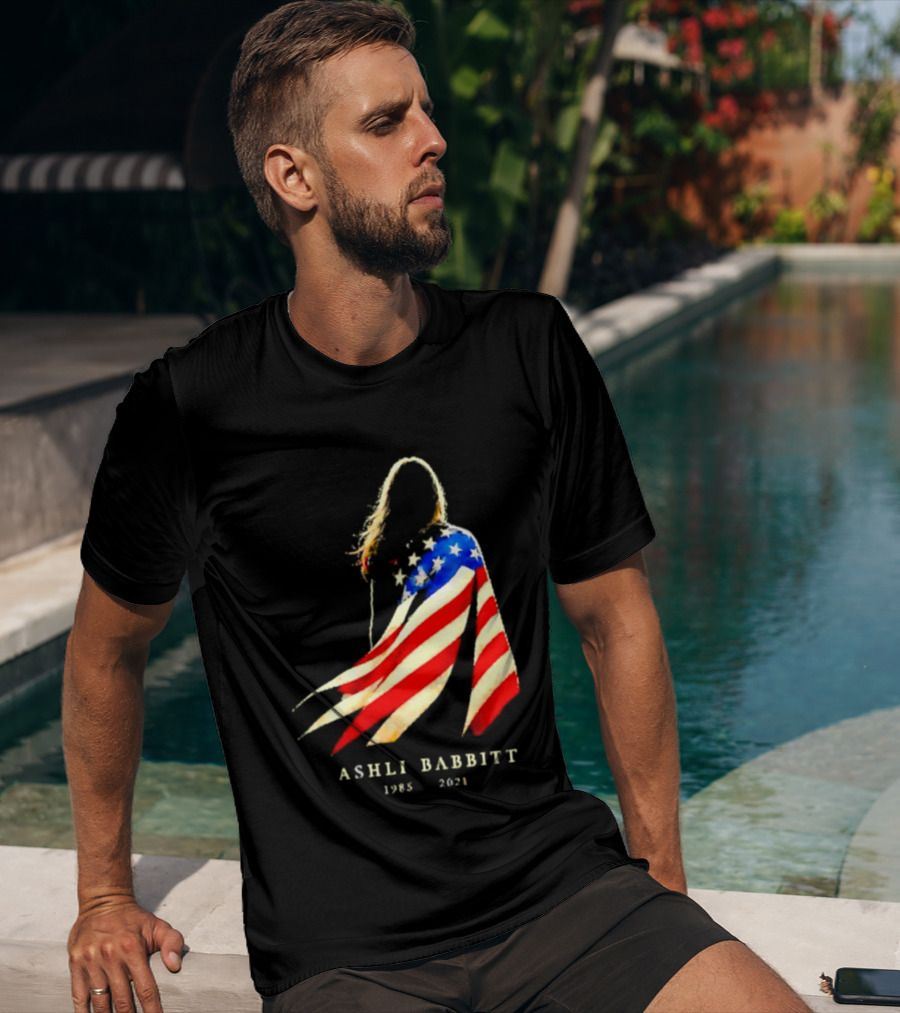 America Ashli Babbitt Memorial 1985 2021 Flag T-Shirt