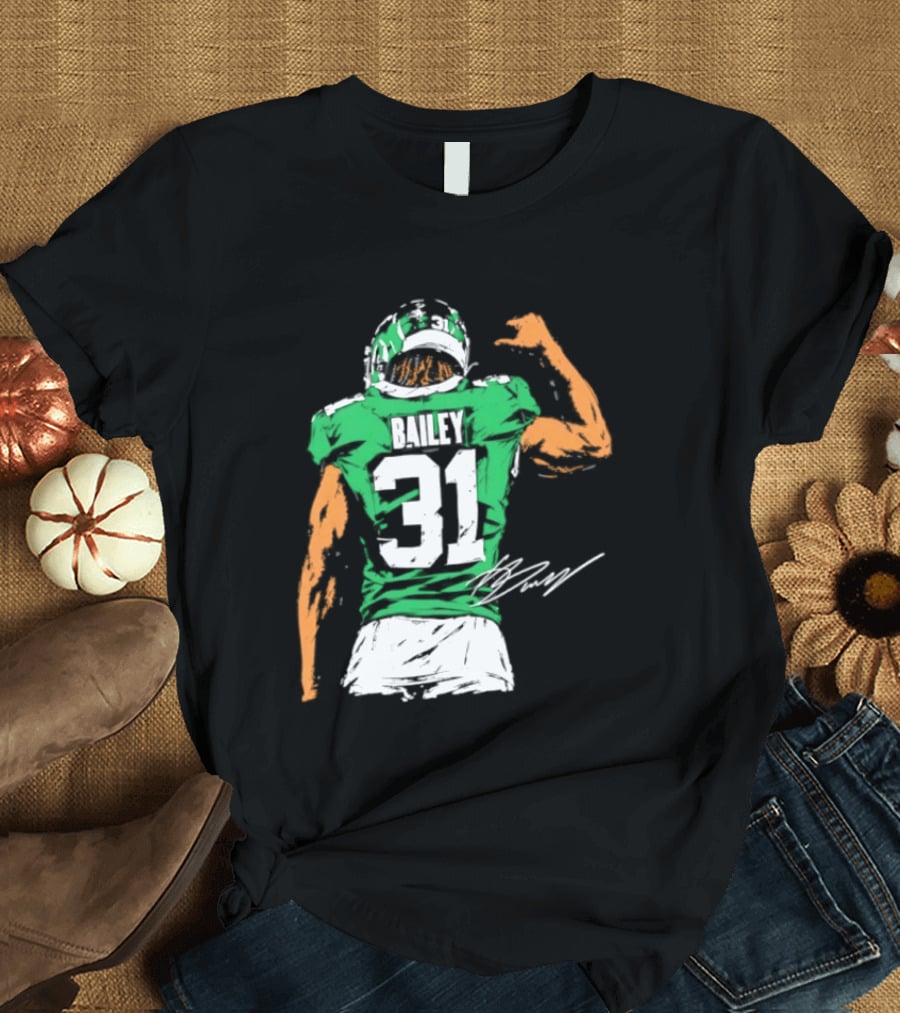 David Bailey Number 31 New York Jets NFL Football Jersey T-Shirt