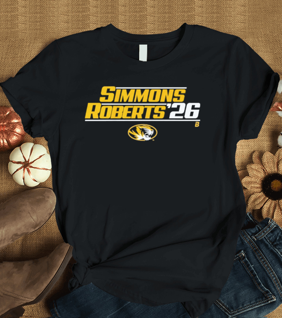 Missouri Tigers Simmons Roberts 26 College Football Mizzou T-Shirt