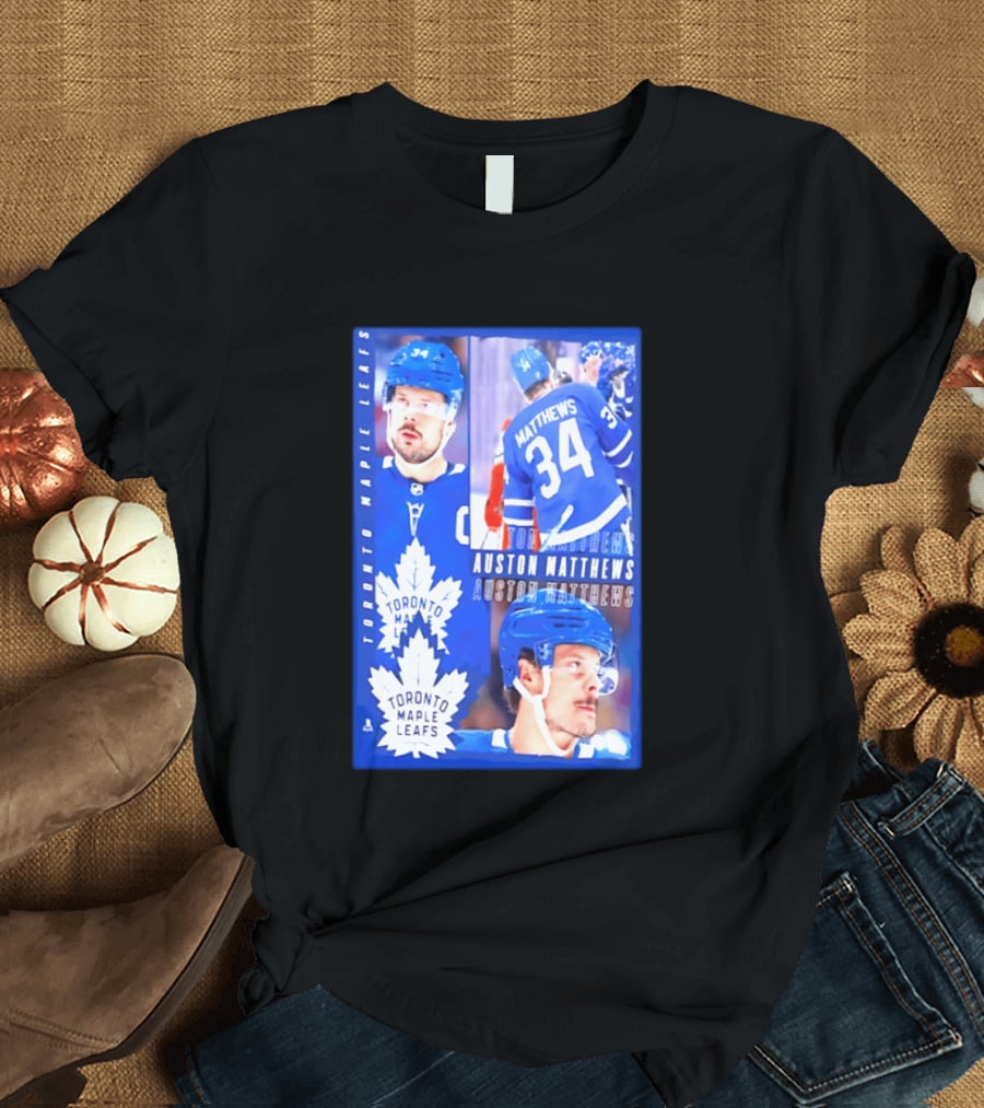 Toronto Maple Leafs Auston Matthews 34 NHL 2026 T-Shirt