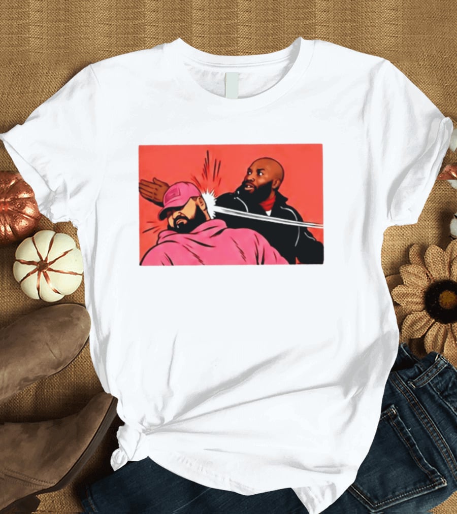 Drake Vs Rick Ross Meme Slap Red T-Shirt