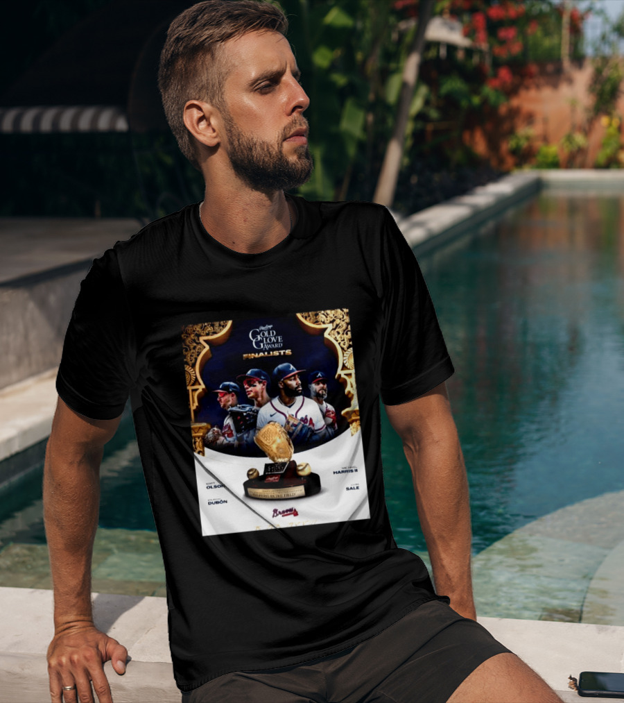 Rawlings Gold Glove Award Finalists Chris Sale Matt Olson Michael Harris II Mauricio Dubón Featuring Braves T-Shirt