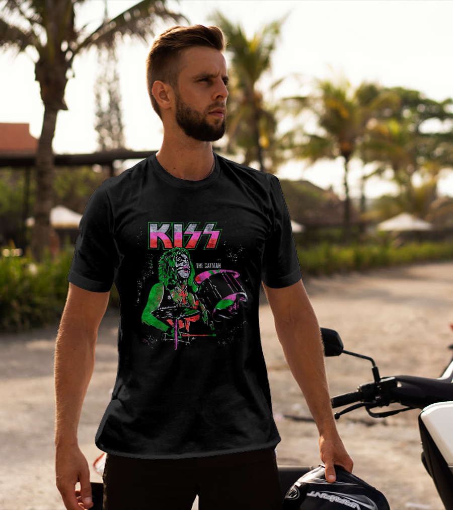 Kiss The Catman Peter Criss 70s Ben Cooper Action Figures Halloween 2026 T-Shirt