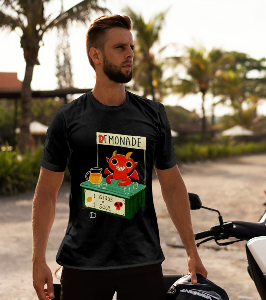 Demonade 1 Glass 1 Soul Devil Lemonade Stand T-Shirt