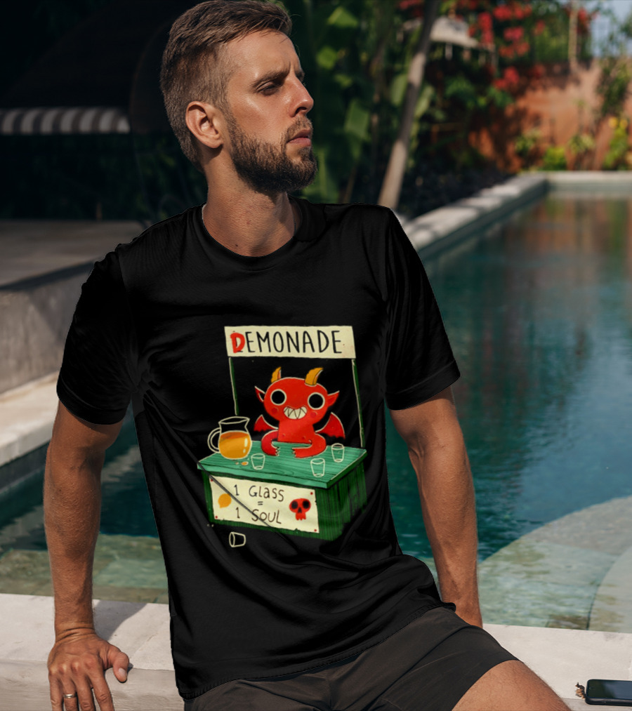 Demonade 1 Glass 1 Soul Devil Lemonade Stand T-Shirt