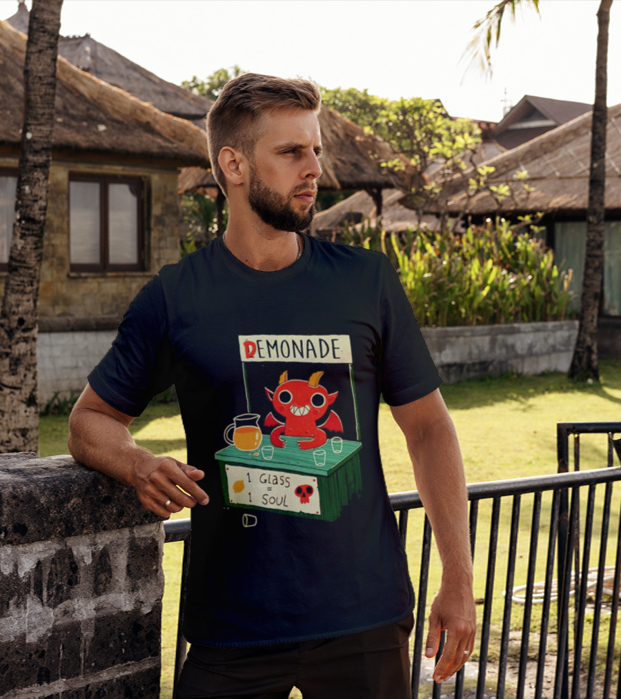 Demonade 1 Glass 1 Soul Devil Lemonade Stand T-Shirt