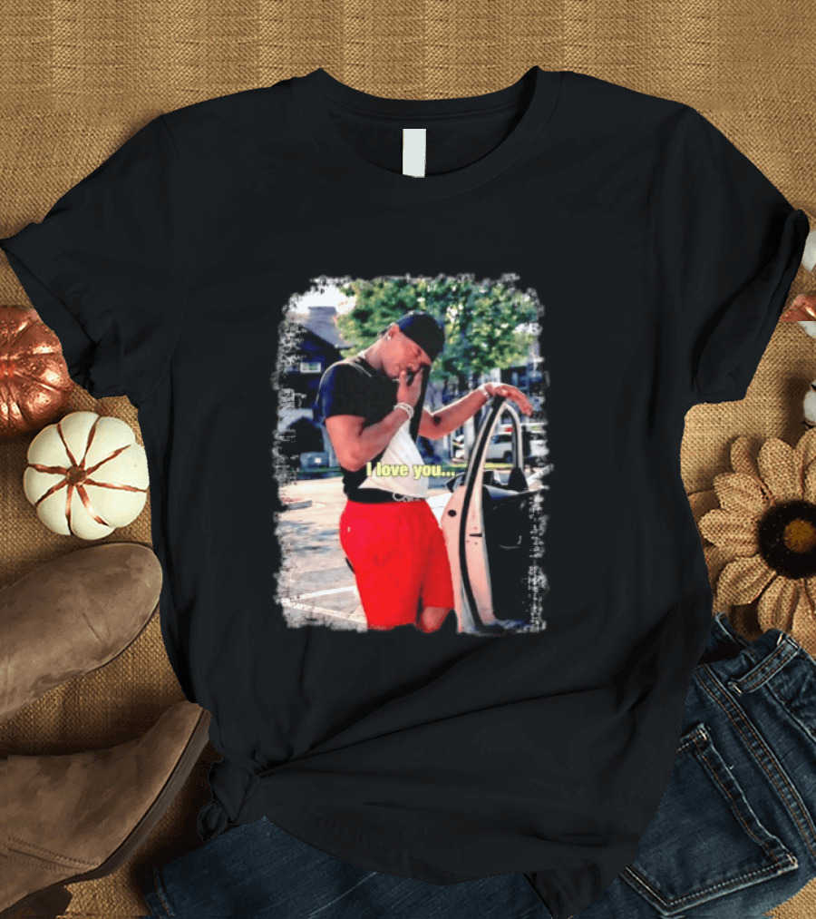 Lil Baby I Love You Meme Car Door Pose T-Shirt