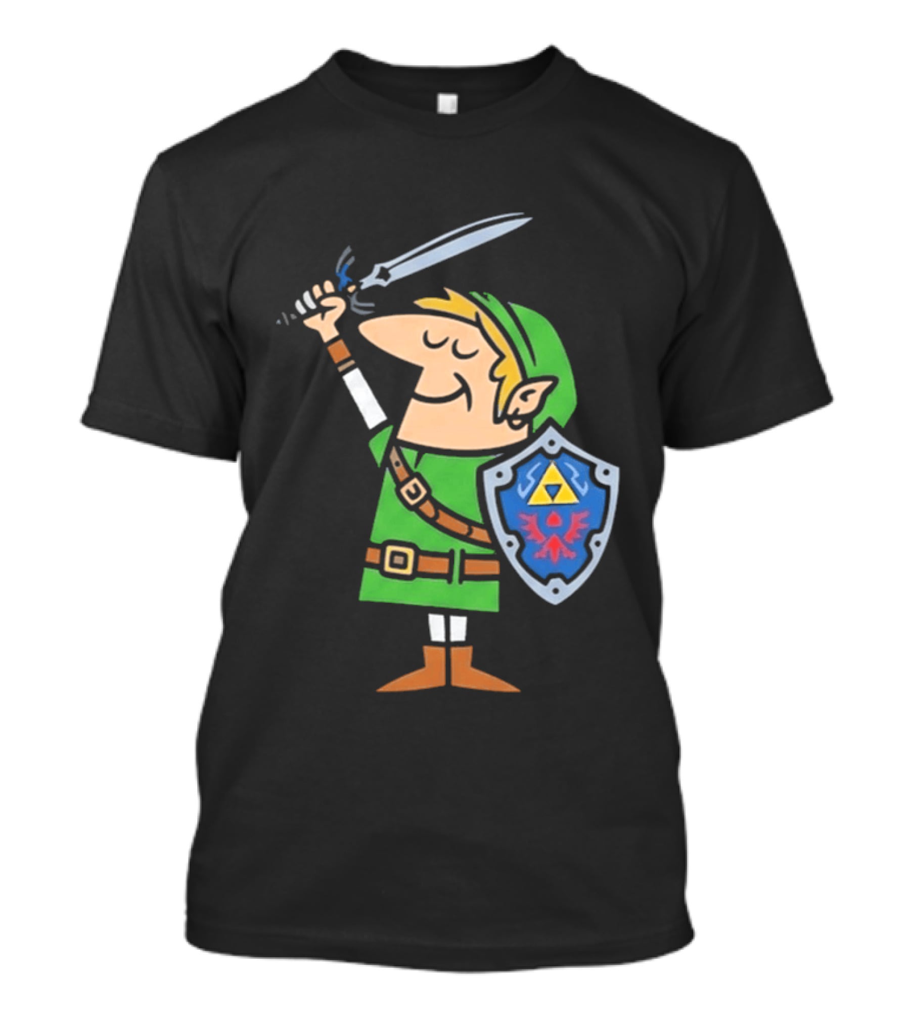 Little Caesars Link Green Zelda Shield Sword T-Shirt