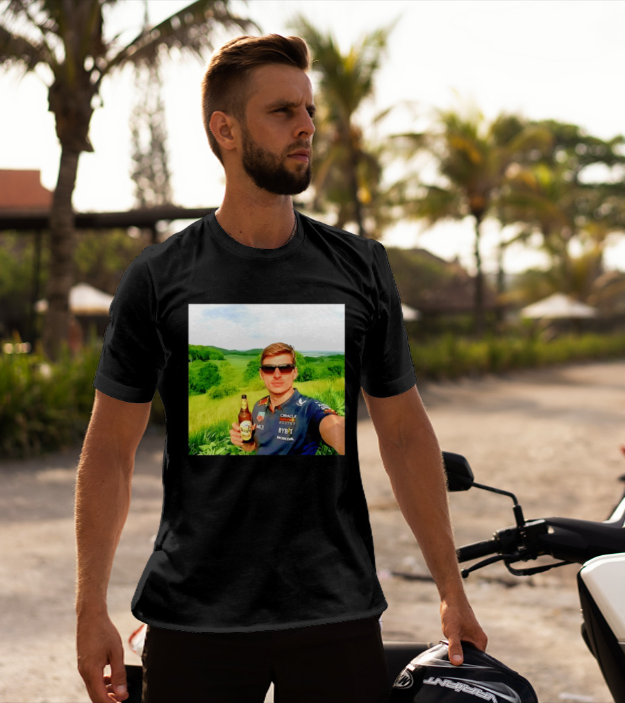 Max Verstappen Beyond The Track Oracle Red Bull Racing Honda Beer Experience T-Shirt