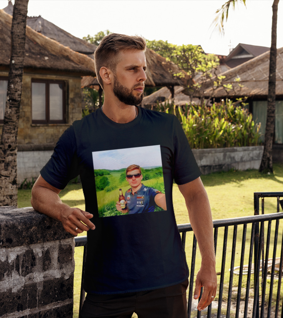 Max Verstappen Beyond The Track Oracle Red Bull Racing Honda Beer Experience T-Shirt