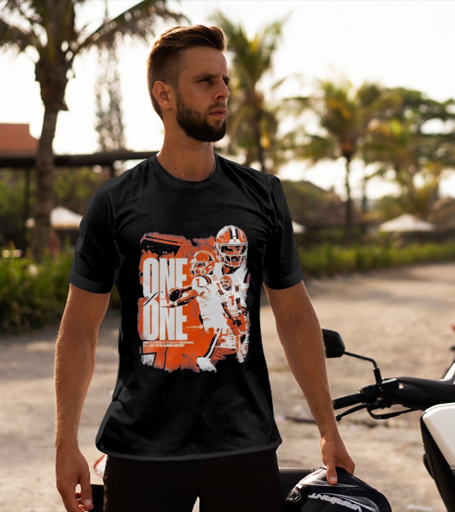 Michael Clayton II Illinois Historic Freshman Touchdown Win T-Shirt