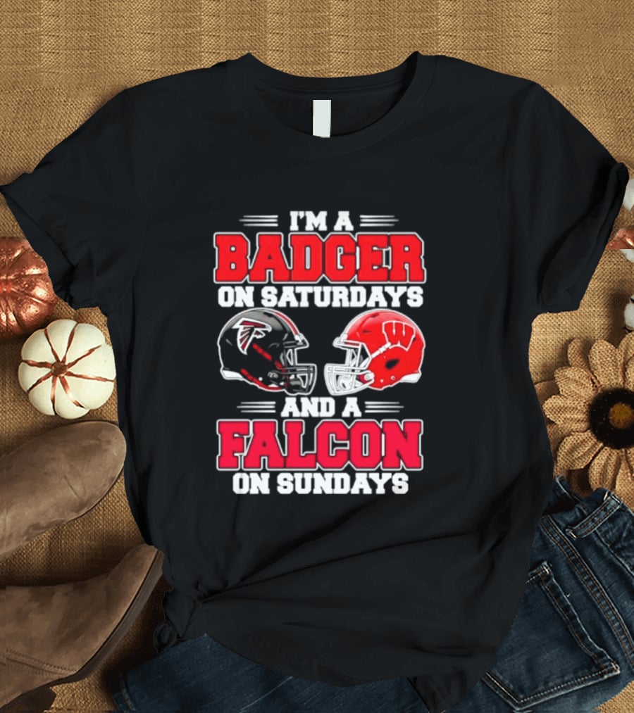 I'm A Badger On Saturdays And A Falcon On Sundays T-Shirt
