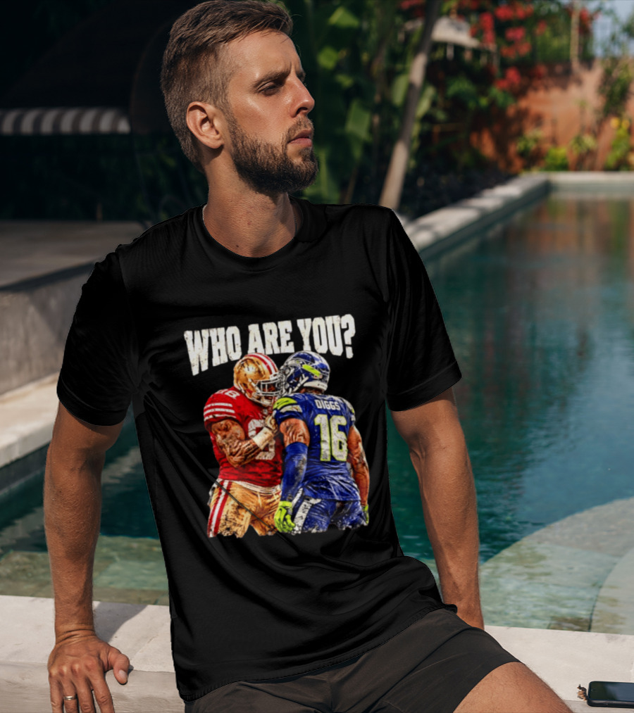 Who Are You Meme Mike Evans Vs Diggs San Francisco 49ers Seattle Seahawks T-Shirt