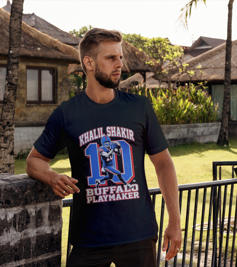 Khalil Shakir 10 Buffalo Playmaker Sports Action T-Shirt