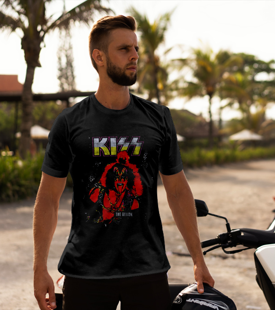 Kiss The Demon 70s Ben Cooper Gene Simmons Halloween 2026 Action Figures T-Shirt