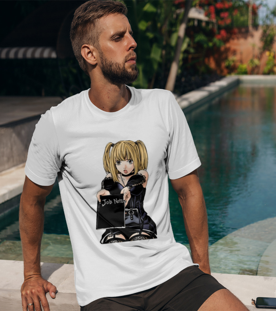 Misa Amane Job Note Anime Character Posing In Gothic Outfit T-Shirt