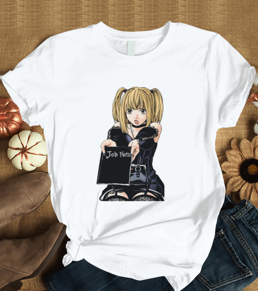 Misa Amane Job Note Anime Character Posing In Gothic Outfit T-Shirt