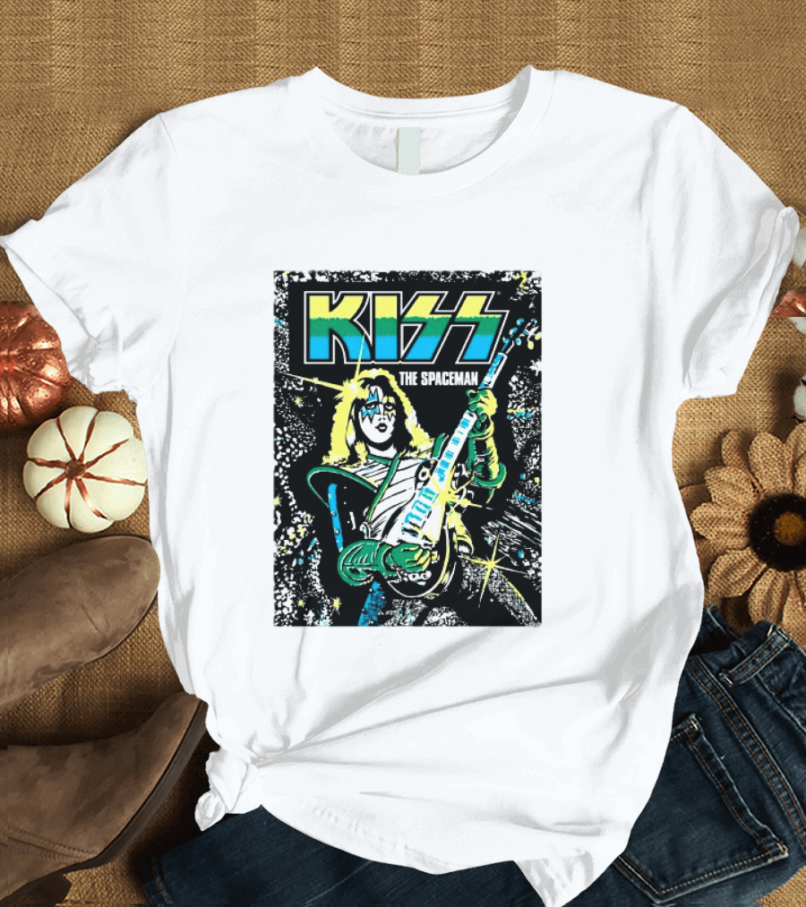 Kiss The Spaceman Ace Frehley Ben Cooper Action Figures Halloween 2026 70s T-Shirt