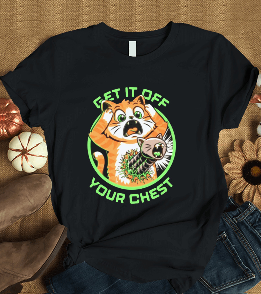 Get It Off Your Chest Alien Cat Mashup T-Shirt