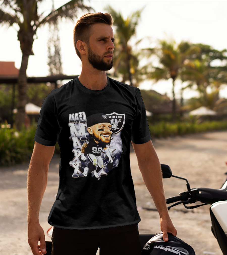 Mad Maxx 98 Raiders Football Player Swag Head T-Shirt