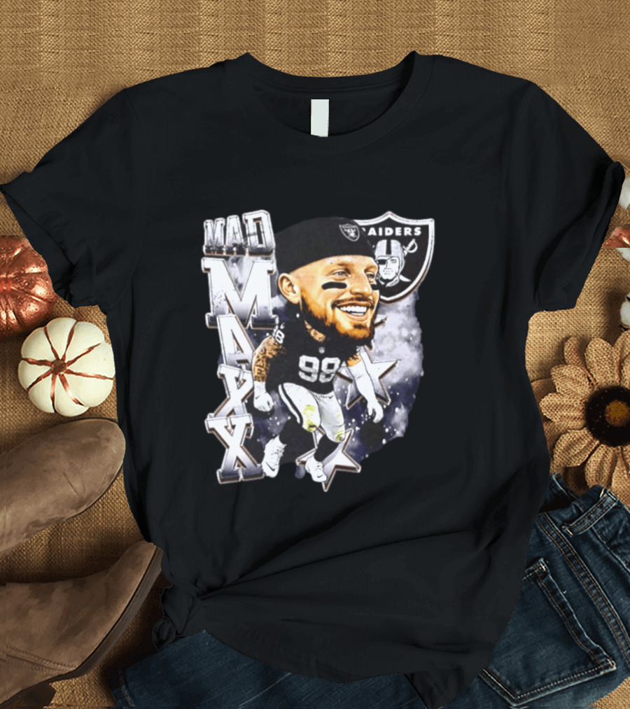 Mad Maxx 98 Raiders Football Player Swag Head T-Shirt