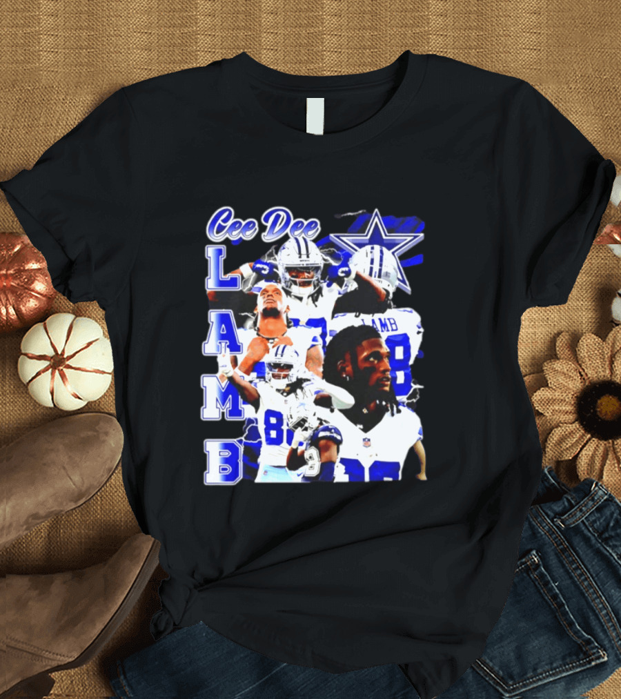 CeeDee Lamb Dallas Cowboys Collage LAMB 88 T-Shirt