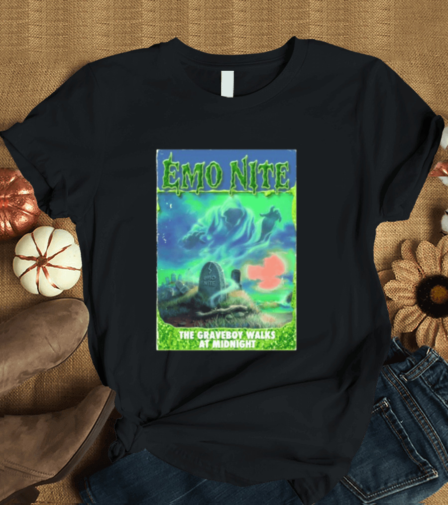 Emo Nite The Graveboy Walks At Midnight Goosebumps T-Shirt