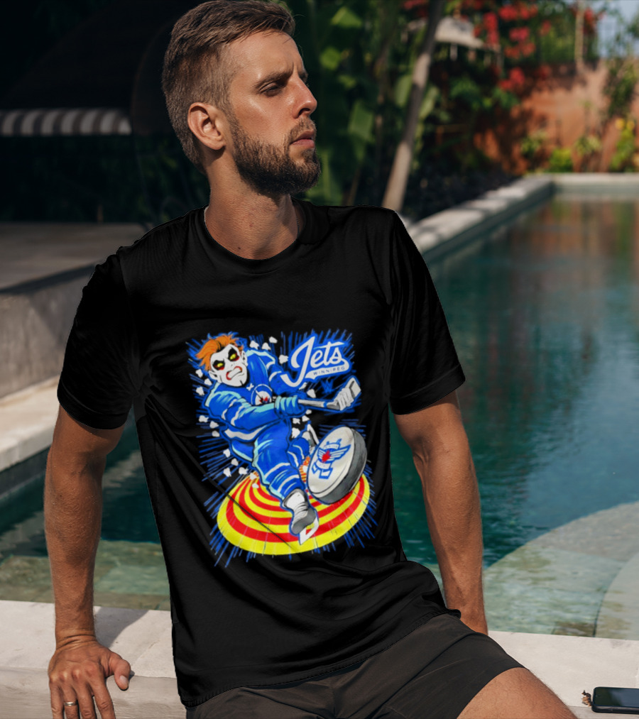 Winnipeg Jets Danhausen Winnipeghausen Hockey Collaboration T-Shirt