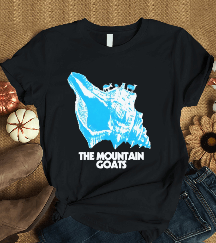 The Mountain Goats Indie Rock John Darnielle Blue Conch T-Shirt