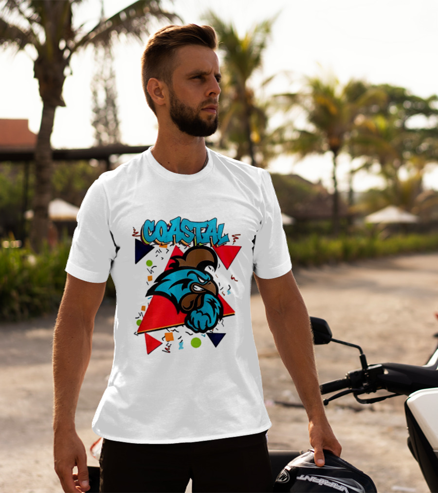 Coastal Carolina Chanticleers 90s NCAA Football 2026 Two Sided T-Shirt