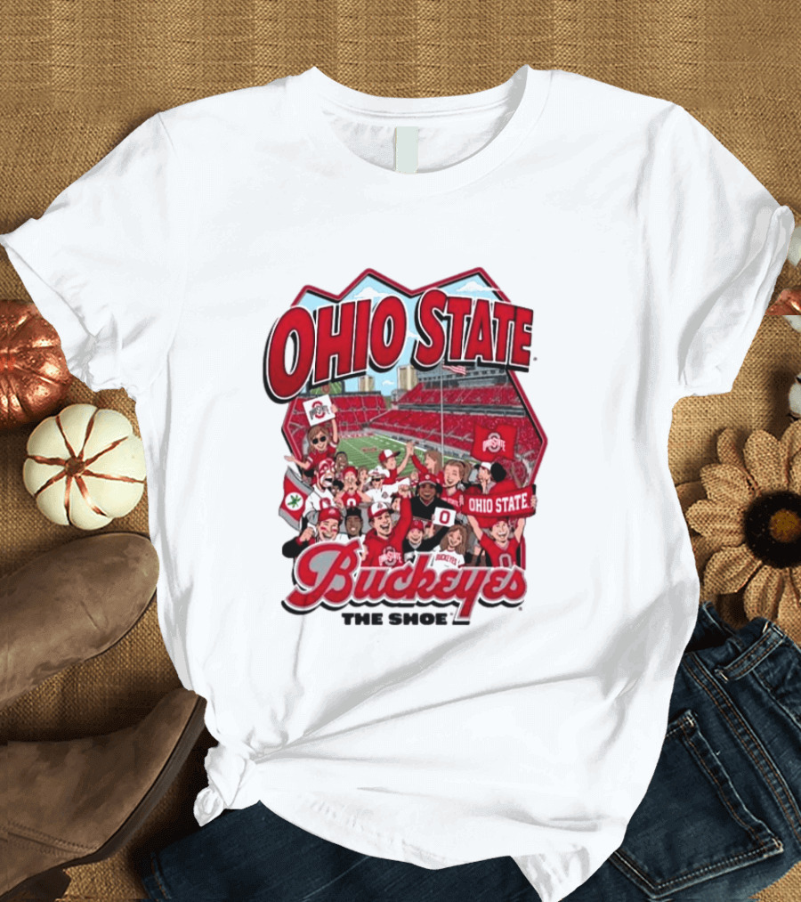 Ohio State Buckeyes The Shoe 2026 Football Ohio Stadium T-Shirt