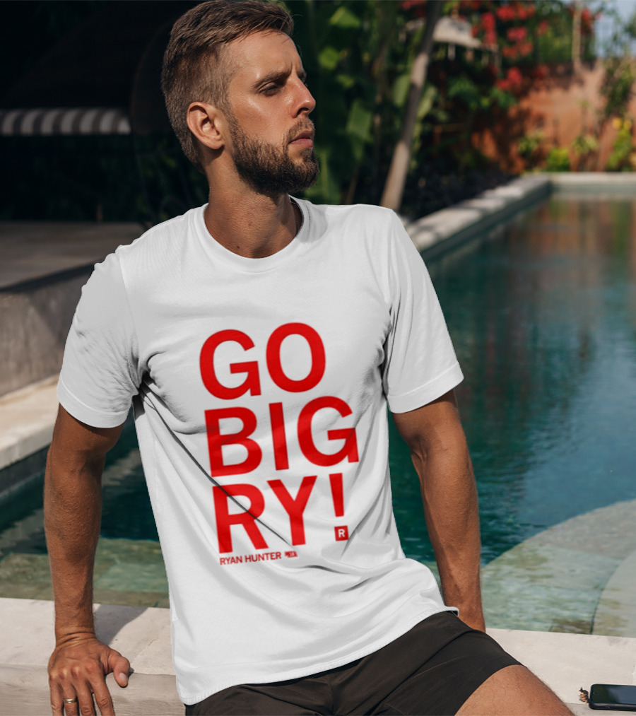 Ryan Hunter 18 Nebraska Huskers Volleyball NCAA Go Big Ry T-Shirt
