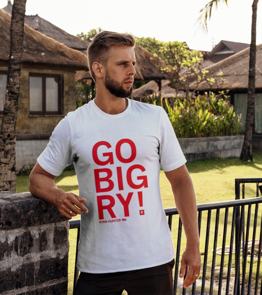 Ryan Hunter 18 Nebraska Huskers Volleyball NCAA Go Big Ry T-Shirt