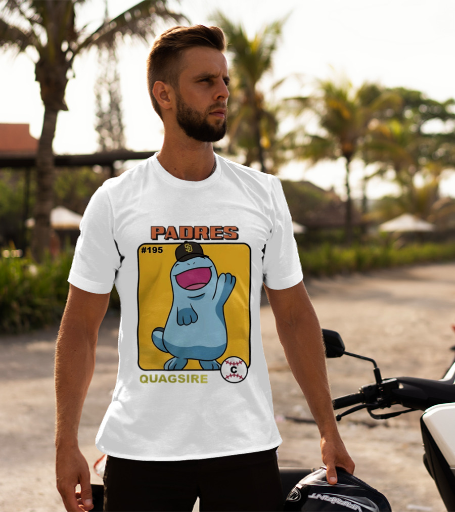 San Diego Padres Quagsire Pokemon Collaboration #195 T-Shirt