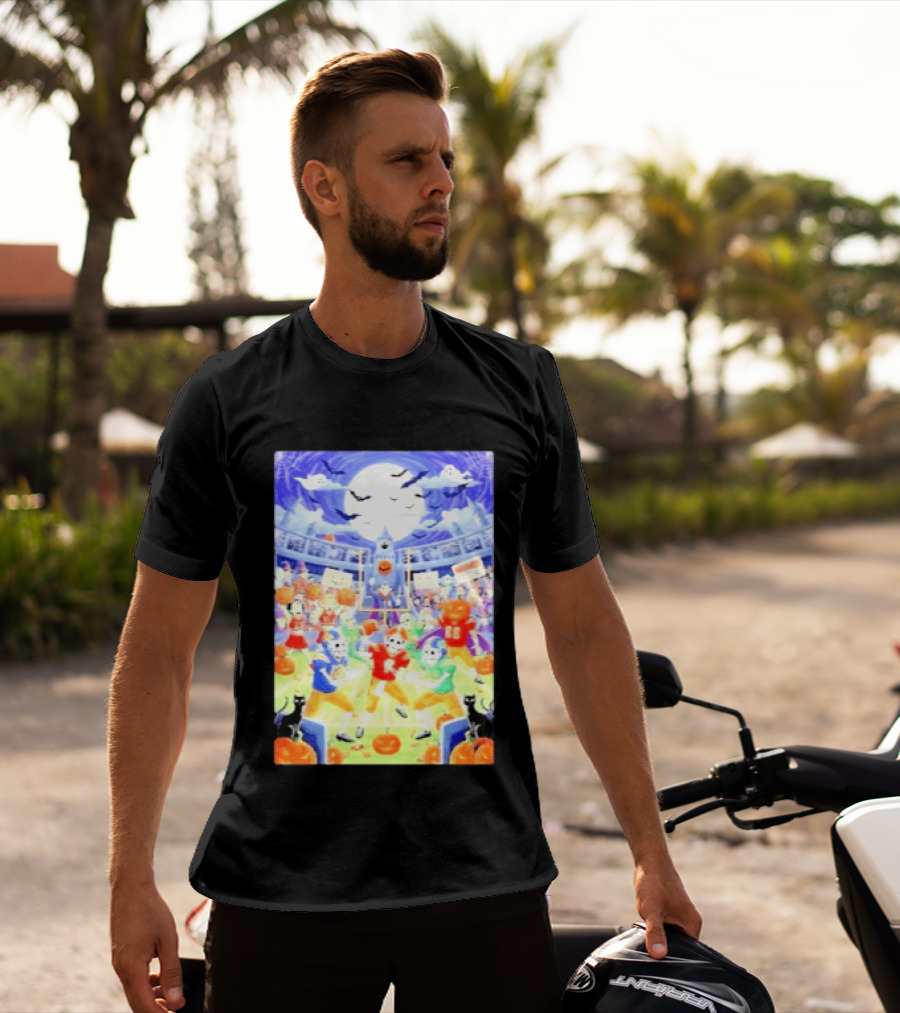 Halloween 2026 Skeleton Palloweet Football Spooky Game Party Pumpkin Night T-Shirt