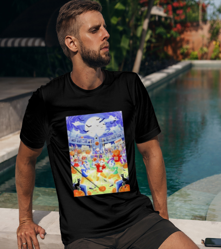 Halloween 2026 Skeleton Palloweet Football Spooky Game Party Pumpkin Night T-Shirt