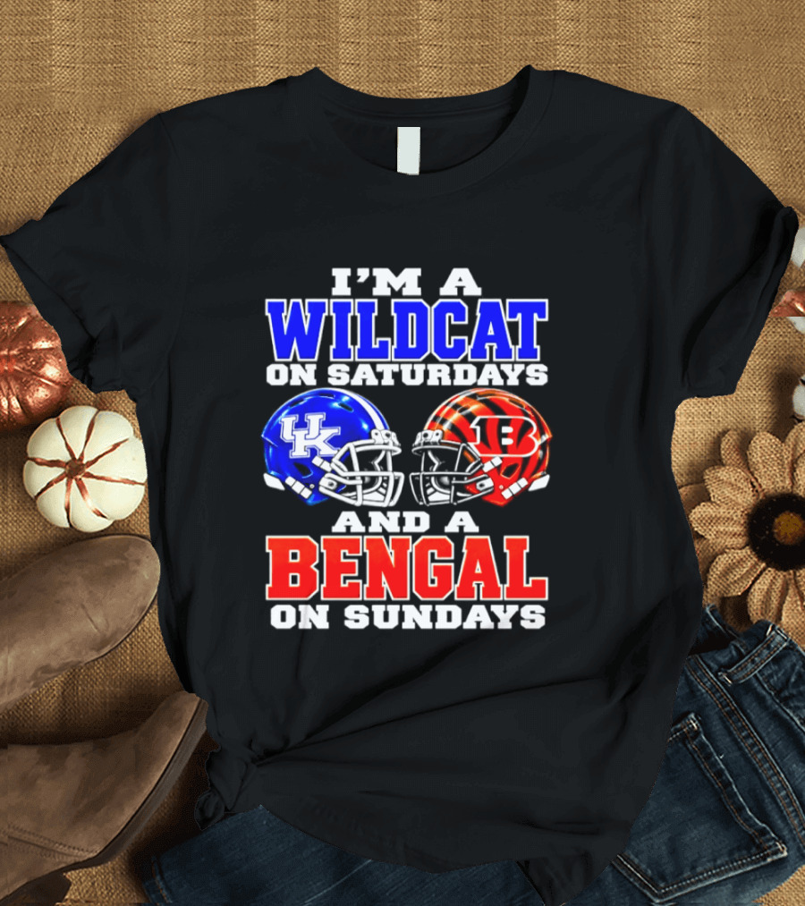 I'm A Kentucky Wildcat On Saturdays And A Bengal On Sundays T-Shirt