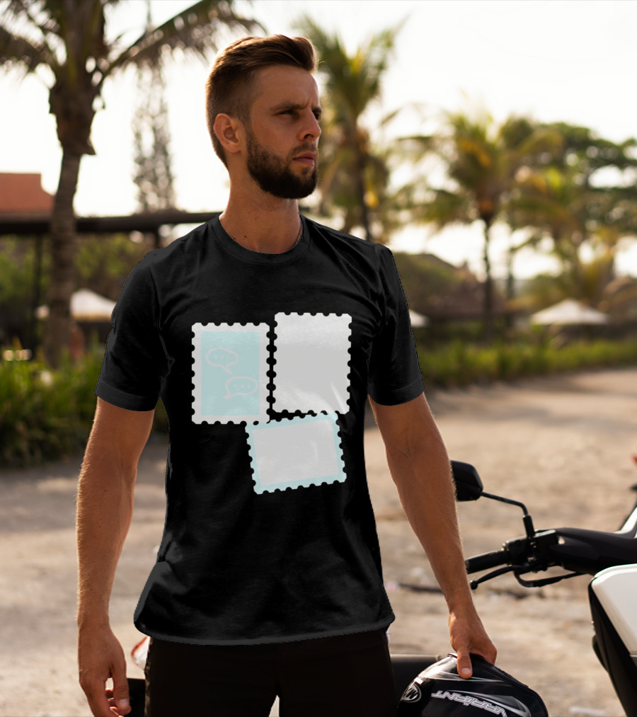 MassBQ Postage Stamps Speech Bubbles Collection T-Shirt